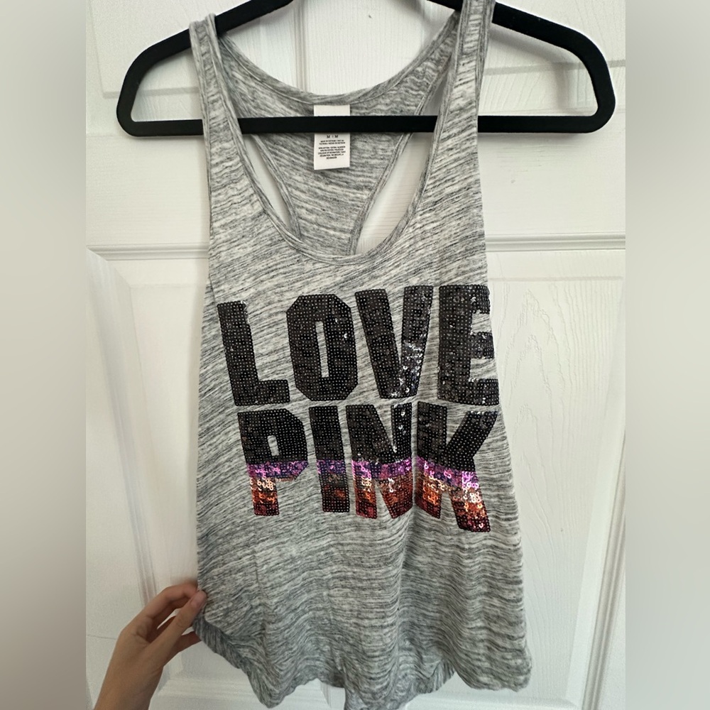 Victoria’s Secret PINK Sequin Tank Top